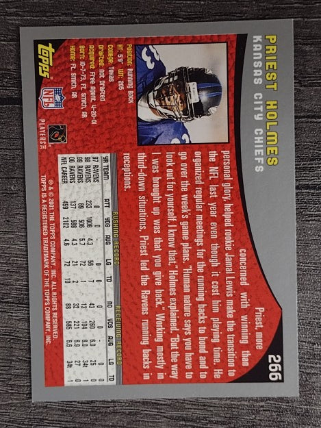 2001 Topps #266 Priest Holmes