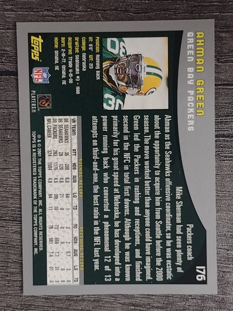 2001 Topps #176 Ahman Green