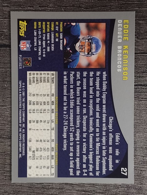 2001 Topps #27 Eddie Kennison