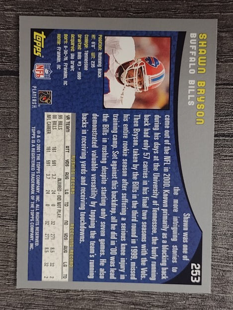 2001 Topps #253 Shawn Bryson