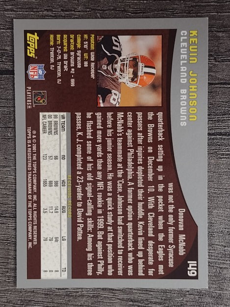 2001 Topps #149 Kevin Johnson