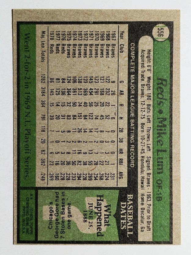 1979 Topps #556 Mike Lum (EXMT)