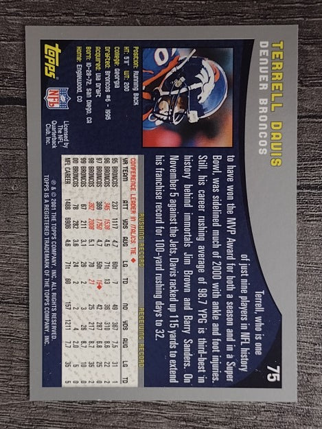 2001 Topps #75 Terrell Davis