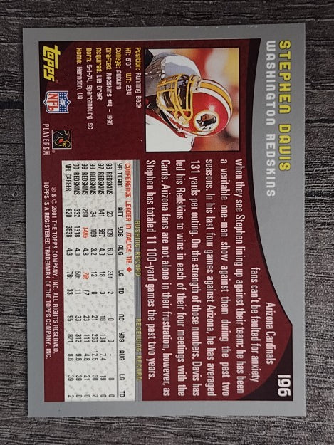 2001 Topps #196 Stephen Davis