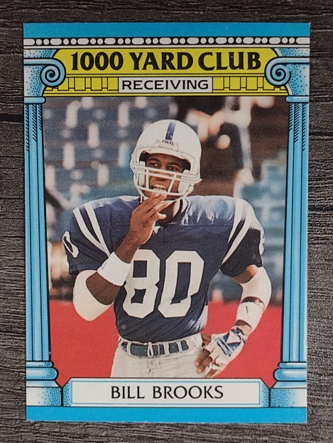 1987 Topps 1000 Yard Club #15 Bill Brooks