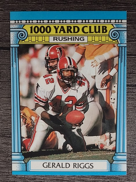 1987 Topps 1000 Yard Club #8 Gerald Riggs