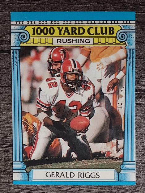 1987 Topps 1000 Yard Club #8 Gerald Riggs