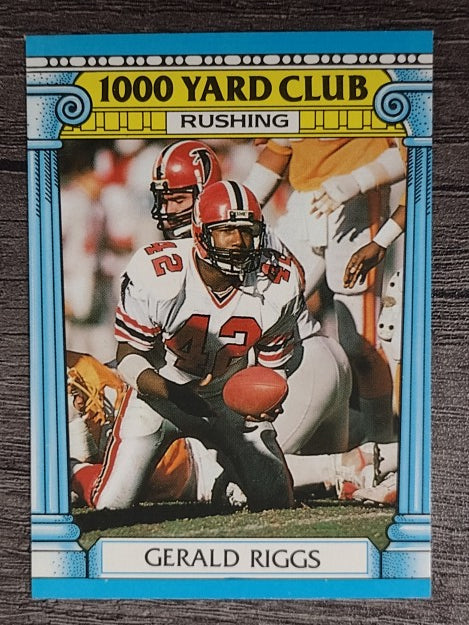 1987 Topps 1000 Yard Club #8 Gerald Riggs