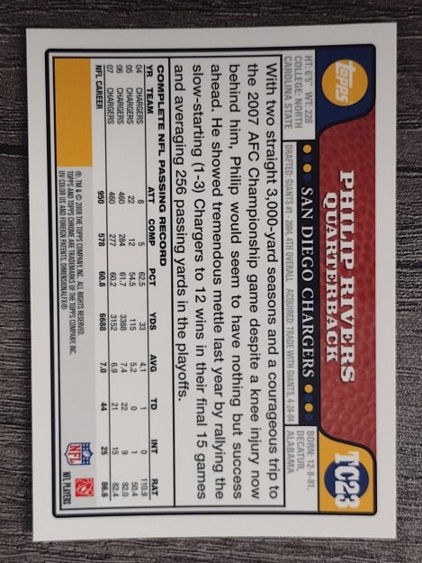 2008 Topps Chrome #TC23 Philip Rivers