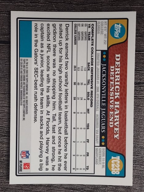 2008 Topps Chrome #TC238 Derrick Harvey RC