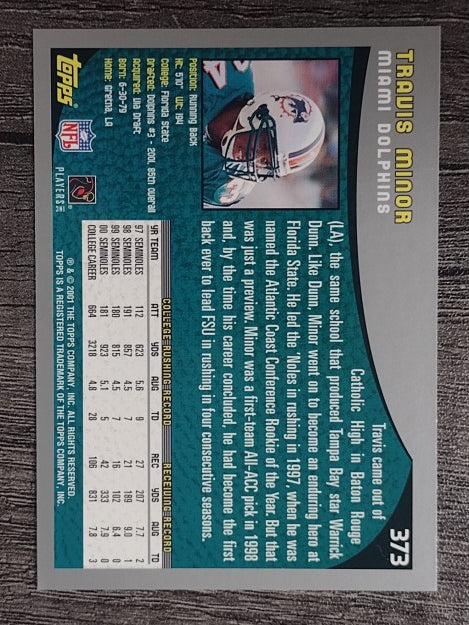 2001 Topps #373 Travis Minor RC
