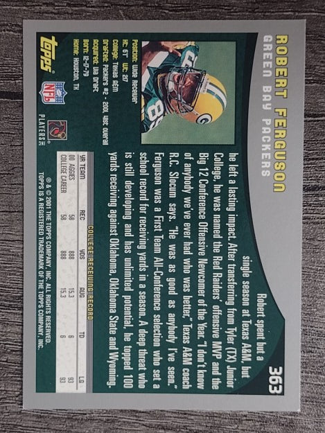 2001 Topps #363 Robert Ferguson RC
