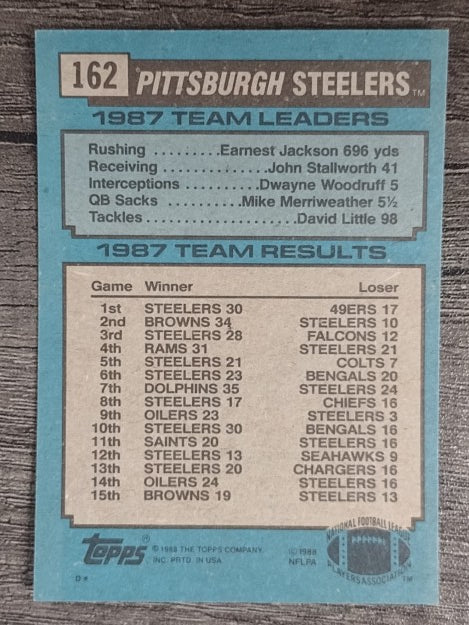 1988 Topps #162 Steelers TL/Louis Lipps