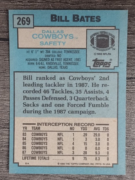 1988 Topps #269 Bill Bates