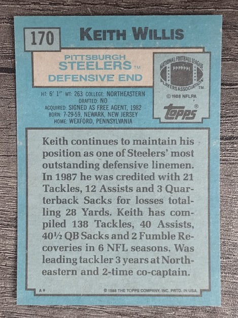 1988 Topps #170 Keith Willis