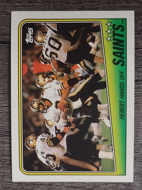 1988 Topps #54 Saints TL/Bobby Hebert