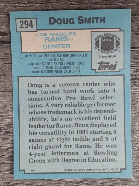 1988 Topps #294 Doug Smith