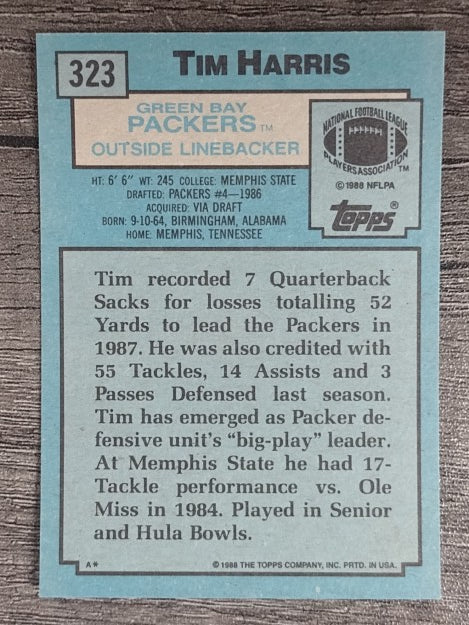 1988 Topps #323 Tim Harris