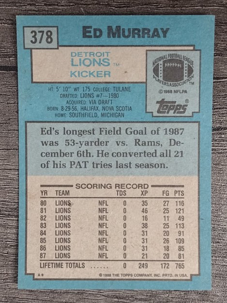 1988 Topps #378 Eddie Murray