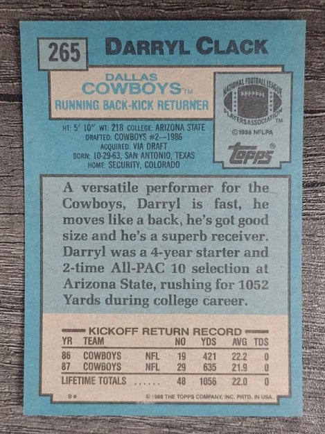1988 Topps #265 Darryl Clack
