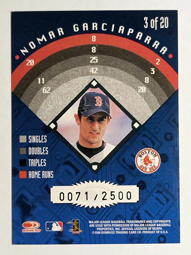 1998 Leaf Rookies and Stars Major League Hard Drives #3 Nomar Garciaparra