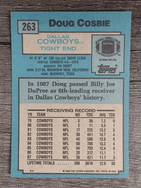 1988 Topps #263 Doug Cosbie