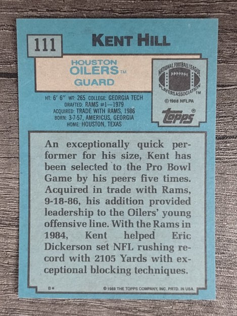 1988 Topps #111 Kent Hill