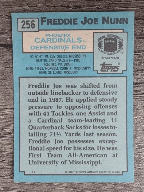 1988 Topps #256 Freddie Joe Nunn