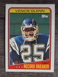 1988 Topps #2 Vencie Glenn RB