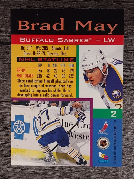 1994-95 Stadium Club #2 Brad May