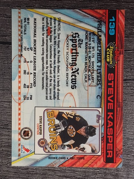 1991-92 Stadium Club #139 Steve Kasper