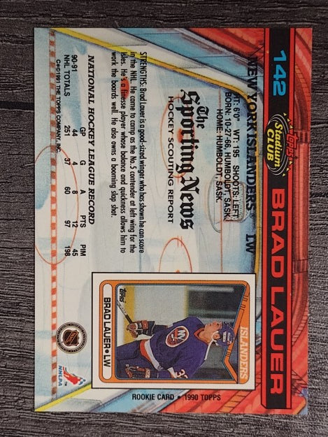 1991-92 Stadium Club #142 Brad Lauer