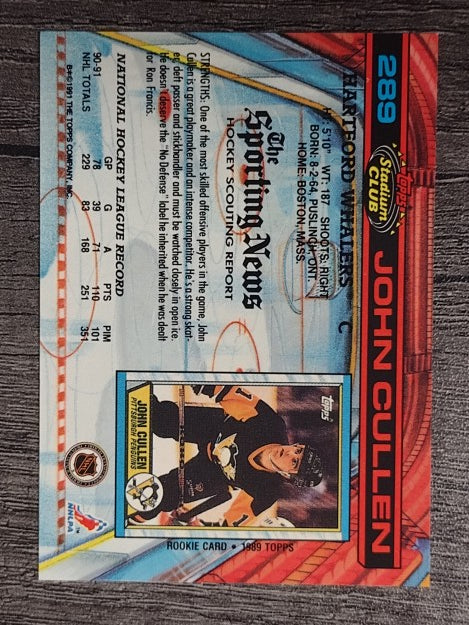 1991-92 Stadium Club #289 John Cullen