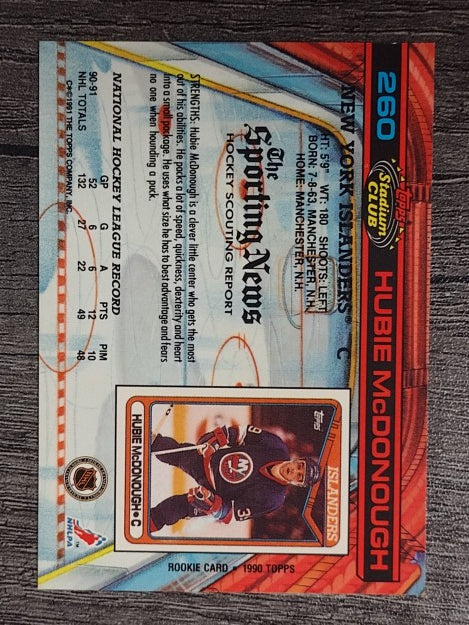 1991-92 Stadium Club #260 Hubie McDonough