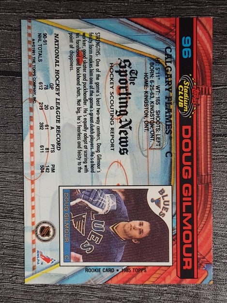 1991-92 Stadium Club #96 Doug Gilmour