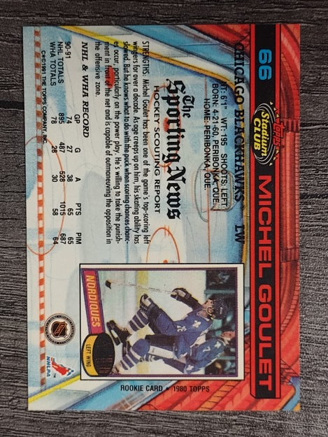 1991-92 Stadium Club #66 Michel Goulet