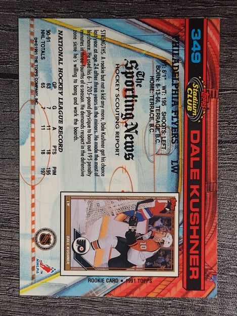 1991-92 Stadium Club #349 Dale Kushner