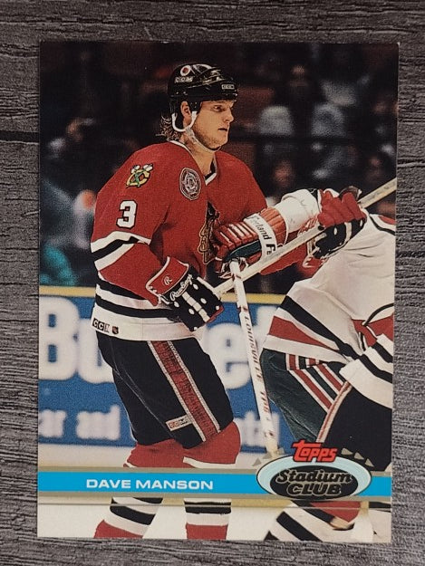 1991-92 Stadium Club #308 Dave Manson