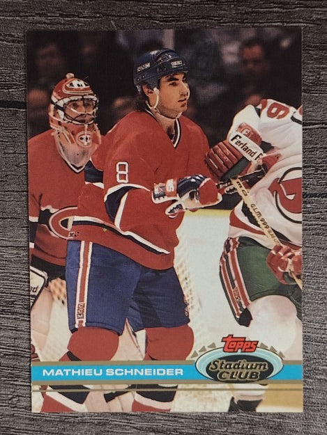 1991-92 Stadium Club #262 Mathieu Schneider