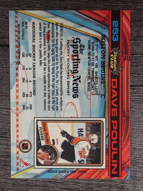 1991-92 Stadium Club #253 Dave Poulin