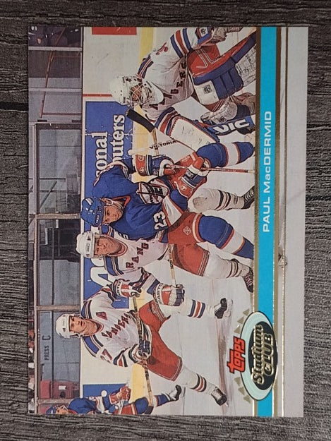 1991-92 Stadium Club #254 Paul MacDermid