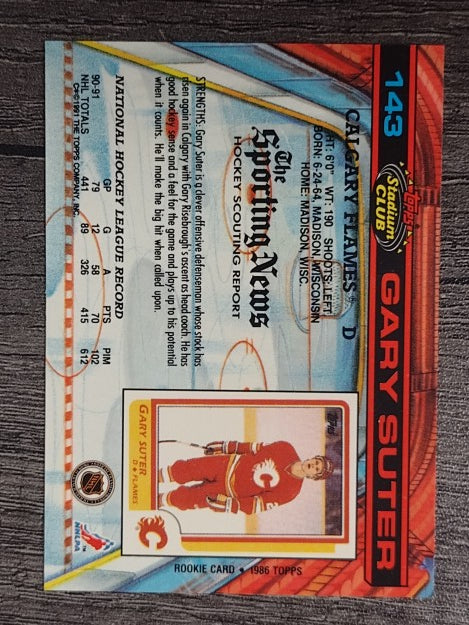 1991-92 Stadium Club #143 Gary Suter