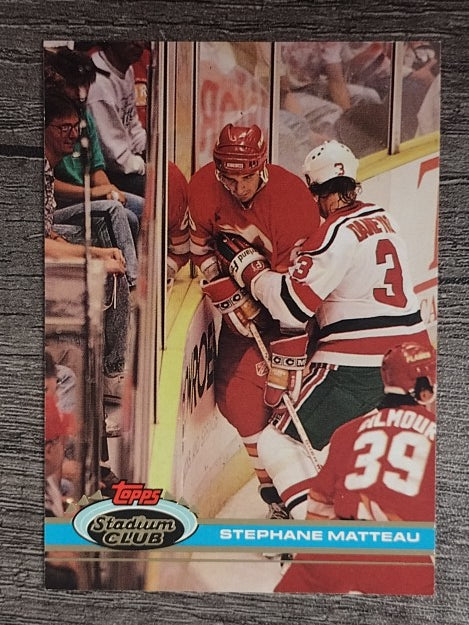 1991-92 Stadium Club #391 Stephane Matteau
