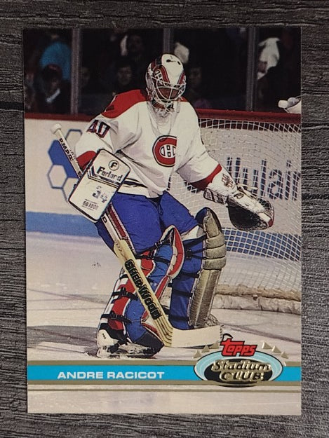 1991-92 Stadium Club #377 Andre Racicot RC