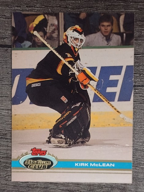 1991-92 Stadium Club #105 Kirk McLean