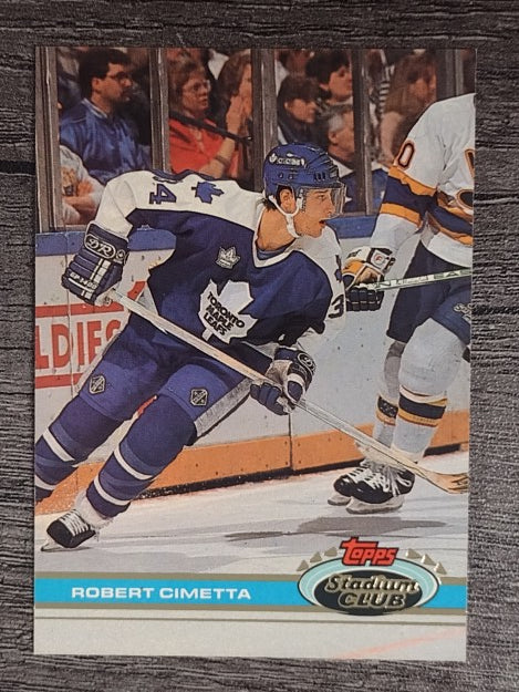 1991-92 Stadium Club #9 Rob Cimetta