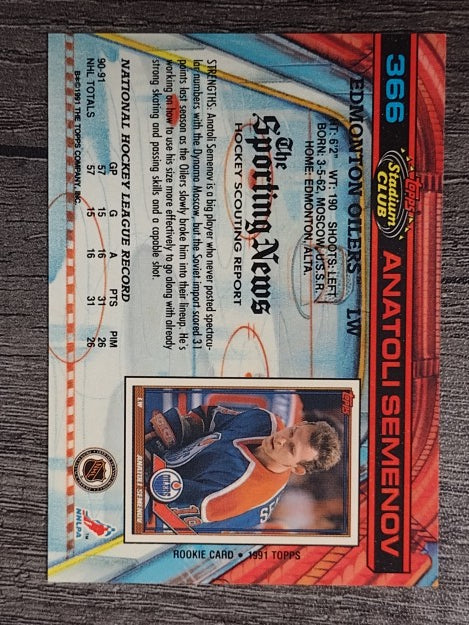 1991-92 Stadium Club #366 Anatoli Semenov