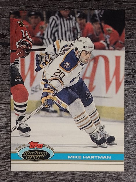 1991-92 Stadium Club #341 Mike Hartman