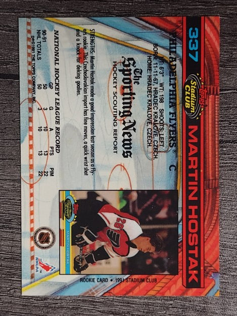 1991-92 Stadium Club #337 Martin Hostak