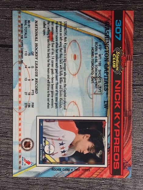 1991-92 Stadium Club #307 Nick Kypreos